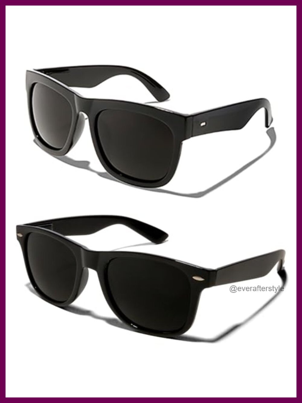 Super Dark Retro Round & Classic XL Sunglasses UV400 Migraine Relief